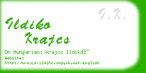 ildiko krajcs business card